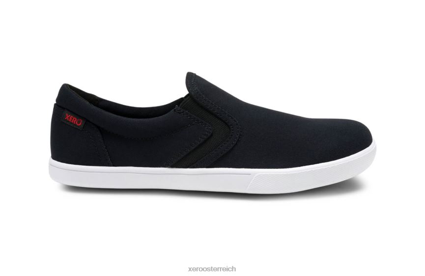 Schwarz Xero Shoes Dillon Canvas Slip-on – kultiger, flacher Sneaker J2Z24263