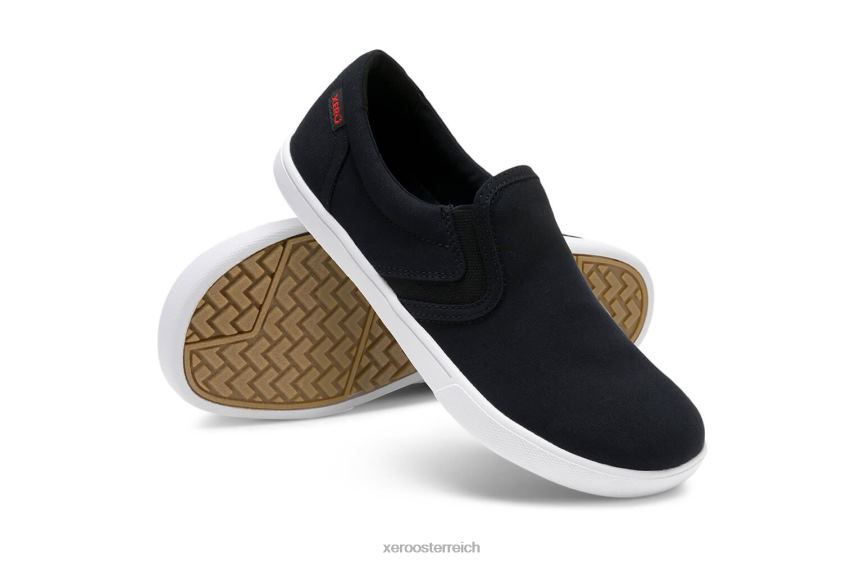 Schwarz Xero Shoes Dillon Canvas Slip-on – kultiger, flacher Sneaker J2Z24263