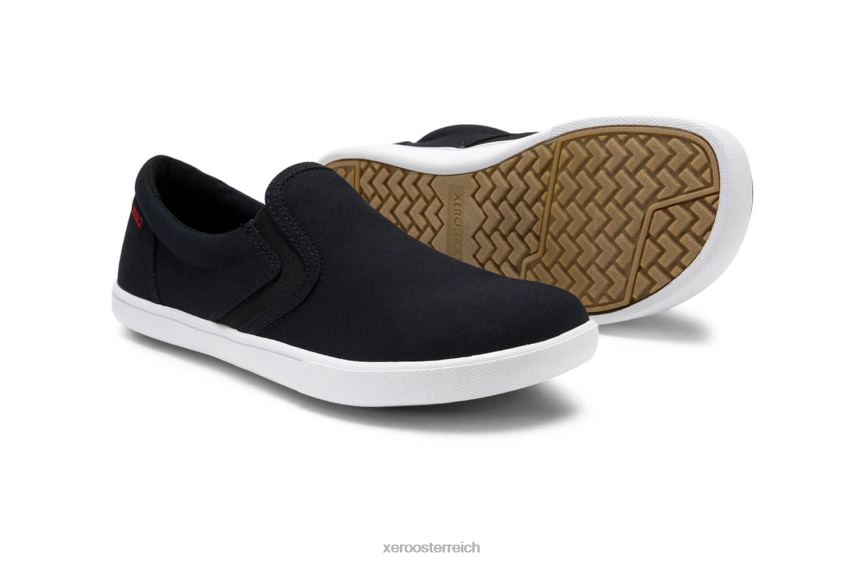 Schwarz Xero Shoes Dillon Canvas Slip-on – kultiger, flacher Sneaker J2Z24263