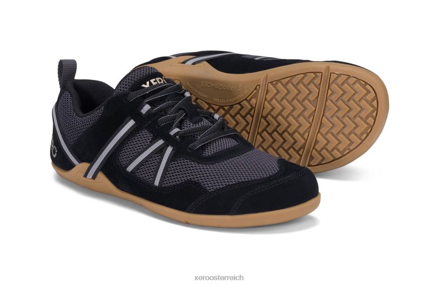 schwarz / asphalt Xero Shoes Prio Wildleder - Damen J2Z24155