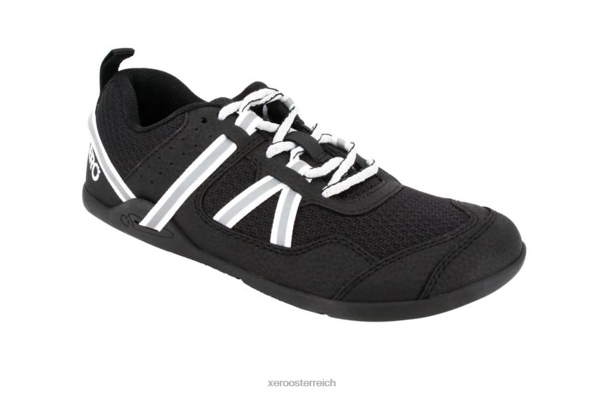 Schwarz-Weiss Xero Shoes Prio Lauf- und Fitnessschuh - Kinder J2Z24284