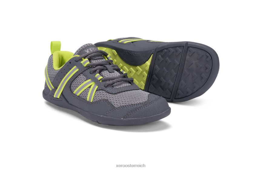 grau / Limette Xero Shoes Prio Lauf- und Fitnessschuh - Kinder J2Z24285