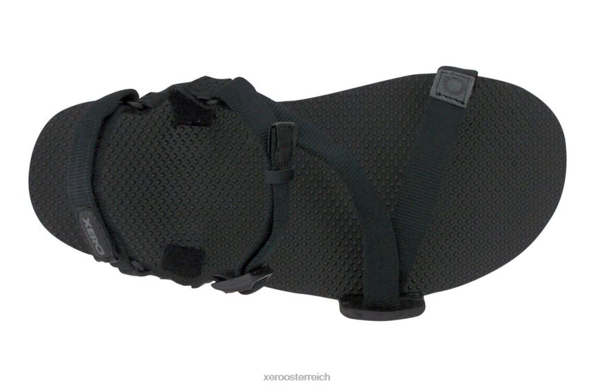 kohlenschwarz / schwarz Xero Shoes Naboso Trail Sportsandale – Herren J2Z2489
