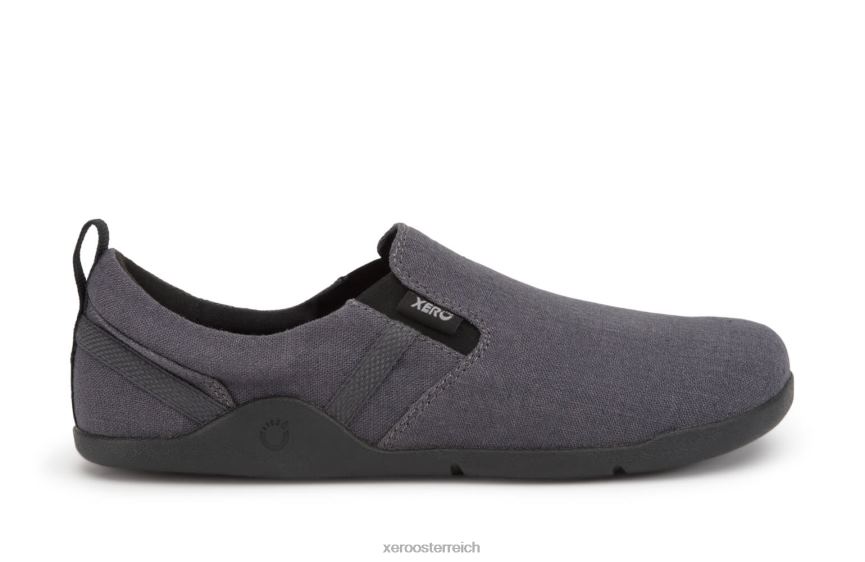 Asphalt Xero Shoes Aptos – der lässige Slip-On aus Hanf-Canvas – Herren J2Z2460