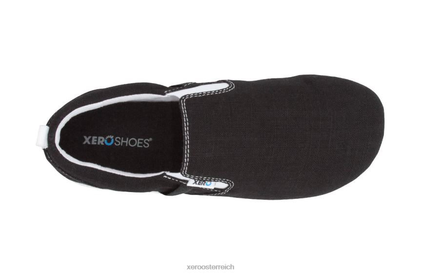 Schwarz Xero Shoes Aptos – der lässige Slip-On aus Hanf-Canvas – Herren J2Z2461
