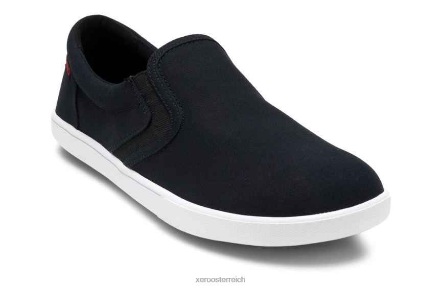 Schwarz Xero Shoes Dillon Canvas Slip-on – kultiger, flacher Sneaker J2Z242