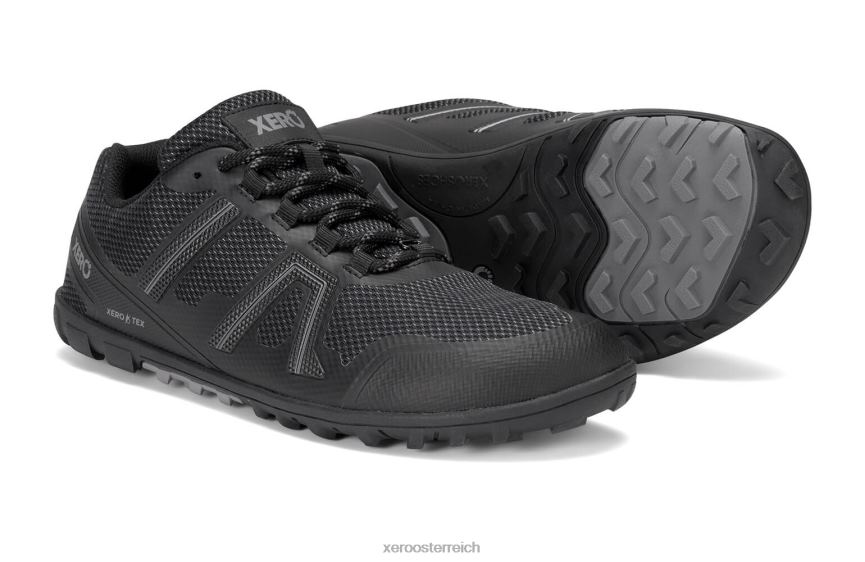 Schwarz Xero Shoes Mesa Trail WP – wasserdichter Trailrunner J2Z2425