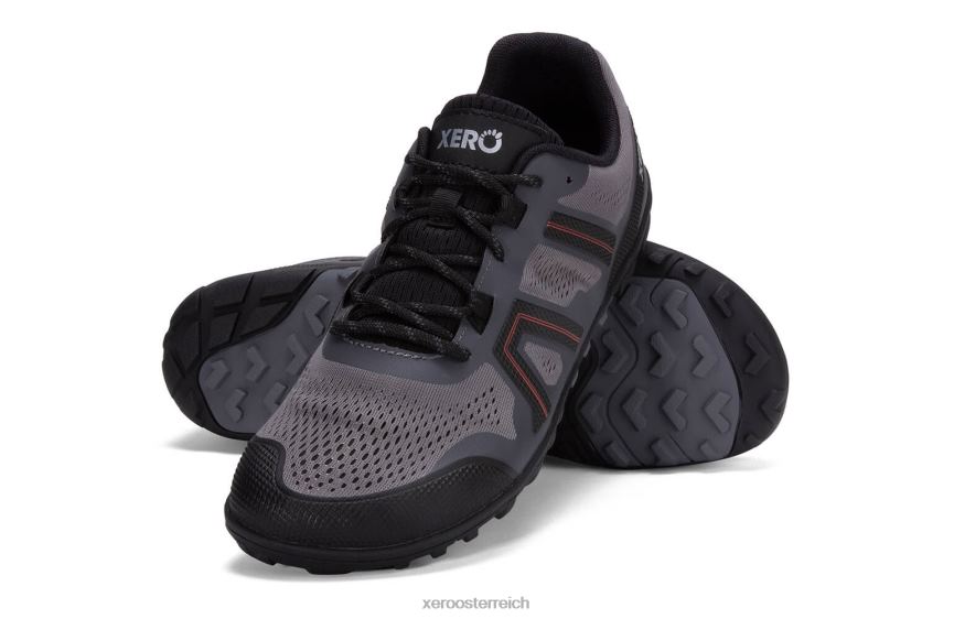 Stahlgrau / Orange Xero Shoes Mesa Trail II – Männer J2Z24236