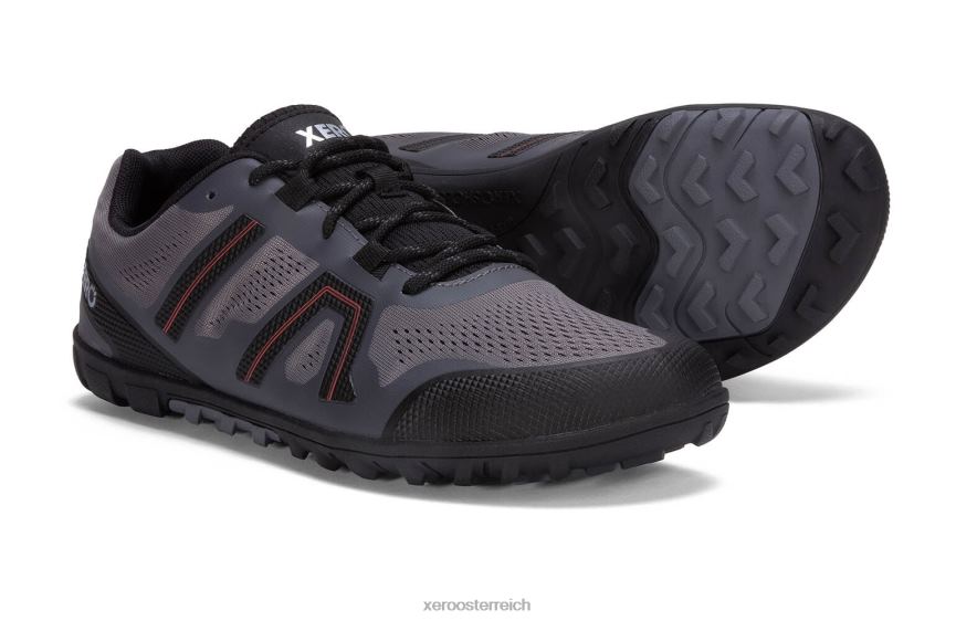 Stahlgrau / Orange Xero Shoes Mesa Trail II – Männer J2Z24236