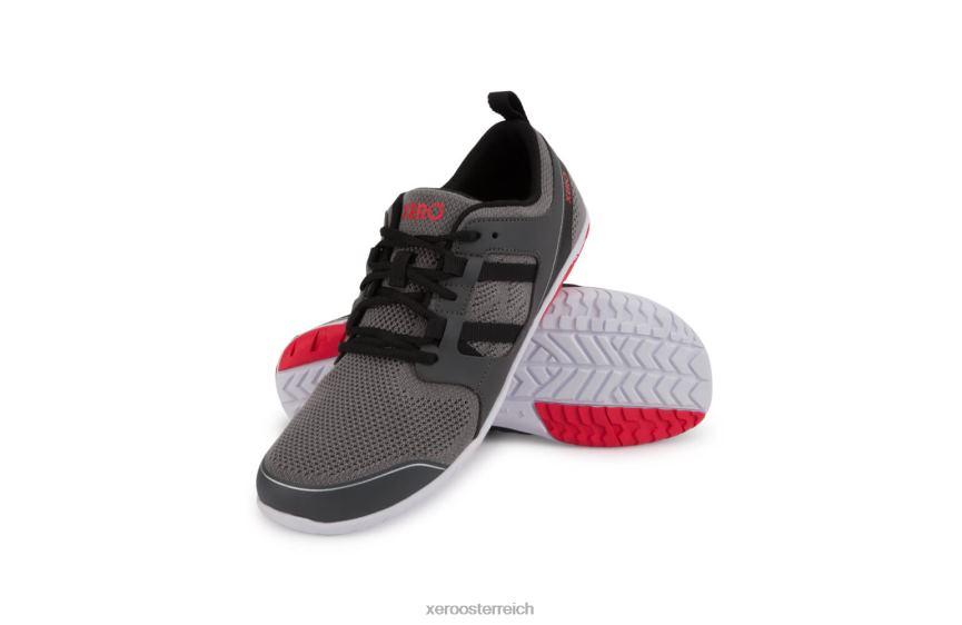 dunkelgrau / rot Xero Shoes zelen – Ihr umweltfreundlicher Roadrunner J2Z2441