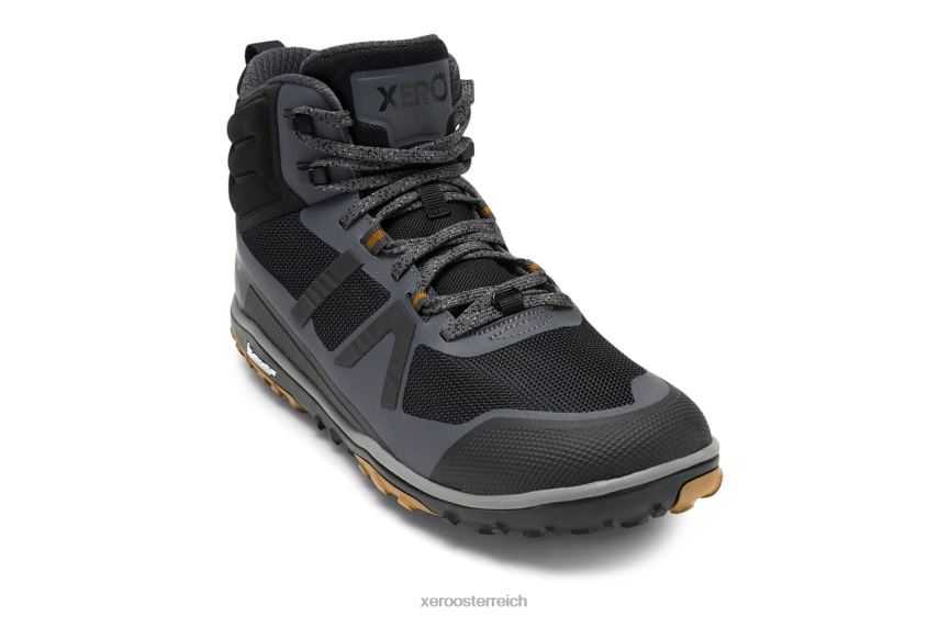 asphalt / schwarz Xero Shoes Scrambler Mid II – ultraleichter Wanderschuh mit Michelin Fiberlite-Sohle J2Z2490