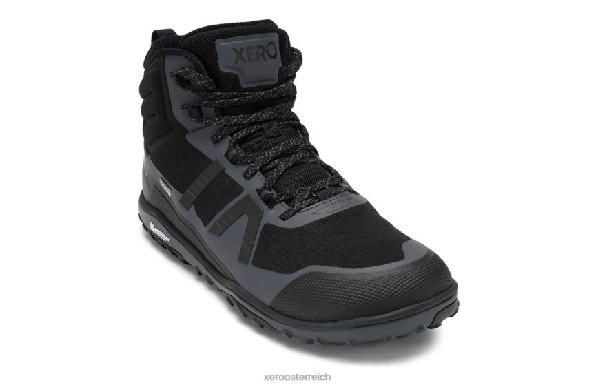 schwarz / asphalt Xero Shoes Scrambler Mid II WP – ultraleichter, wasserdichter Wanderschuh J2Z2492