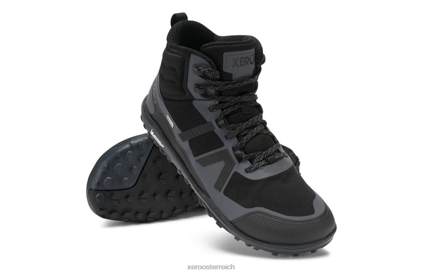schwarz / asphalt Xero Shoes Scrambler Mid II WP – ultraleichter, wasserdichter Wanderschuh J2Z2492