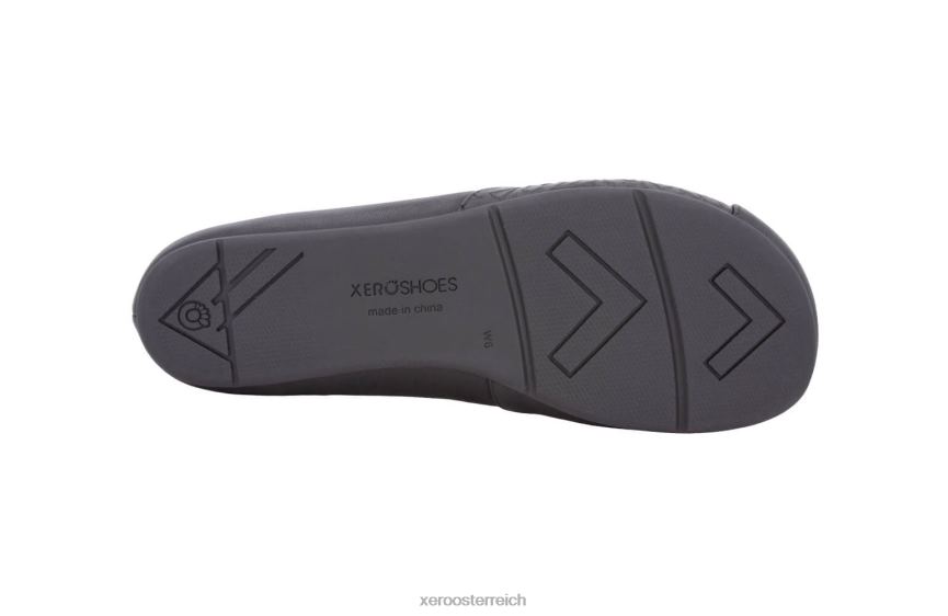 Schwarz Xero Shoes Phoenix-Leder – elegante, flache Damenschuhe J2Z24164